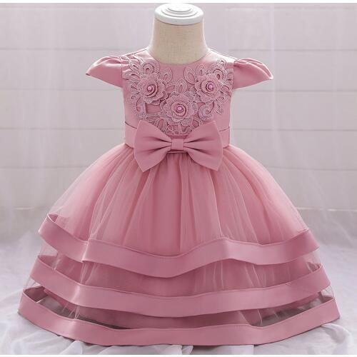 New Pageant Baby Girl Dress First Birthday Dress For Girl Ceremony Evening Gown Party Wedding Princess Dresses 3 9 12 24 Month