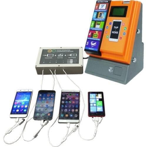 New Product 2-in-1 Smart Phone Power Charging WiFi Coin Vending Machine for Small Business