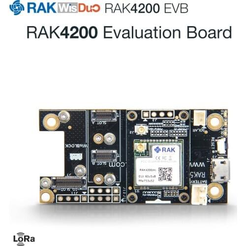 WisBlock RAK4200 Evaluation Board LoRa Module Include STM32L071 MCU SX1276 Chip RAK5005 WisBase 862 To 1020 MHz Frequency