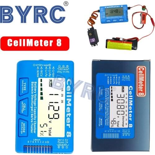 RC CellMeter-8 1-8S battery capacity voltage test meter LiPo li-lon NiMH meter 8 high quality wholesale