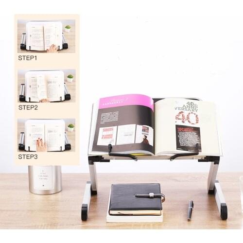 Adjustable Book Reading Stand Holder Foldable Bookend PC Support for Kids Adults Office School Supply Book Magazine Shelf