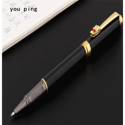 Luxury pen high quality 054 Dragon hook Black Business office Rollerball Pen School student stationery Supplies Ballpoint Pens
