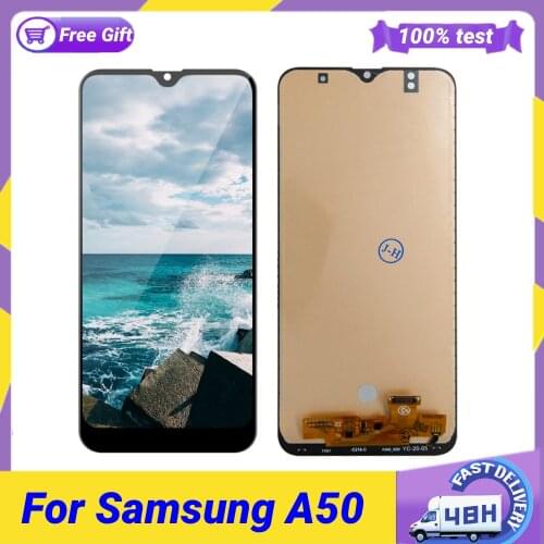 Super AMOLED For Samsung Galaxy A50 6.4" SM-A505FN/DS A505F/DS A505 LCD Display Touch Screen Digitizer For Samsung A50 lcd OLED