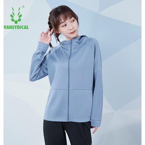 Women Solid Zipper Long Sleeve Running Jacket Hooded Sports Active Wear for Women Gym Clothing Casual Jersey Fitness Yoga Top