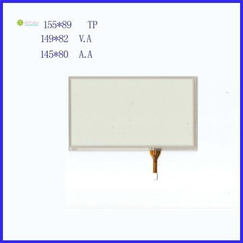 ZhiYuSun Wholesale 3PCS/LOT 065045 155mm*88mm 6.2inch 4 lins Touch Screen glass 155*88 for GPS CAR