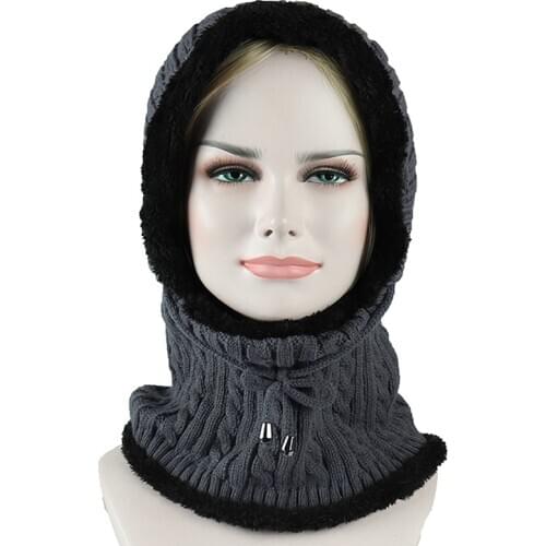Winter Plush Thermal Skiing Hat Snowboarding Mask Cover Keep Warm Windproof Hiking Cycling Caps Men Women Balaclava Neck Scarf
