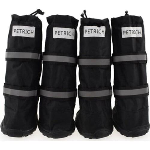 4pcs/set Non-Slip Large Big Dog Sport Shoes Winter Waterproof Pet Dog Boots for Pitbull G