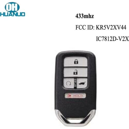 4+1/5 Button Smart Remote Key 433MHz SUV tail Button for Honda FCC:KR5V2XV44 IC7812D-V2X