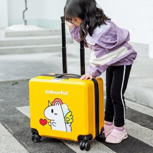 19 inch carry on luggage suitcase Designer luggage bag 3D Cartoon Kids luggage Waterproof Travel suitcases Lovely kids luggage