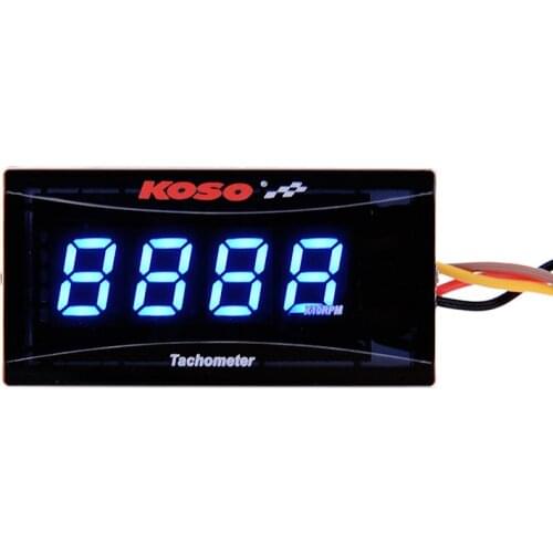Digital Koso Mini RPM Tacho Meter LCD Display Engine Tachometer Gauge For Racing Motorcycle BMW YAMAHA KAWASAKI