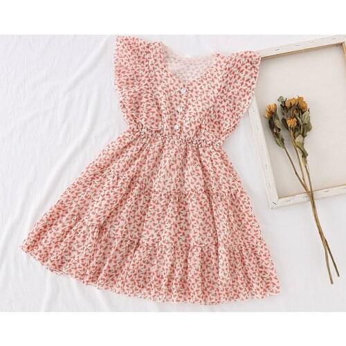Kids Dress for Girls Summer Dresses for Children Clothing Floral Princess Dress Kids Clothes for Teens 6 8 10 12 Years 2021