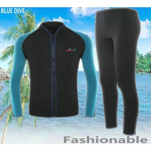 Hot-selling 2mm split long twinset submersible service surf clothing thermal job service swimwear Wet clothes