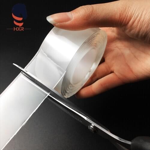 Double Sided Tapes Silica Gel Self Adhesive 1mm Super Transparent Traceless Double-sided Tape for Kitchen Home Car Multiple Uses