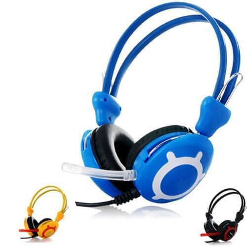 ELECTSHONG New Good Quality Stereo Fashion Game Gaming Music Headphones Headset With Speaker For PC Computer Gamer Skype