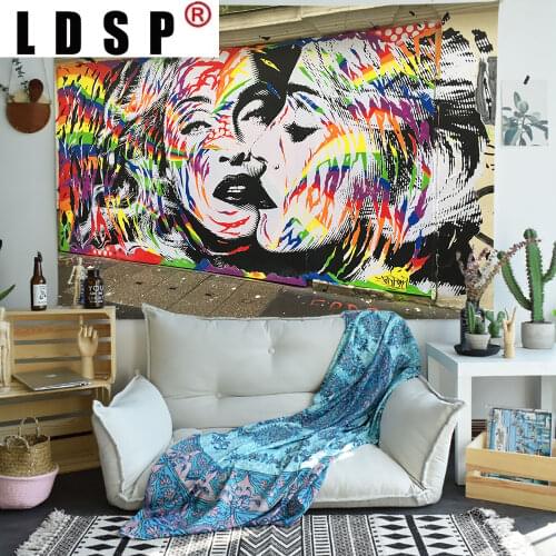 LDSP Street Art Wallpapers Tapestry Graffiti Series Art Wall Hanging Tapestries for Living Room Bedroom Home Blanket Decor