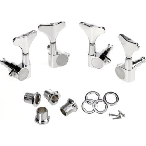 Chrome Sealed Bass Tuning Pegs Tuners Machine Heads 2L + 2R