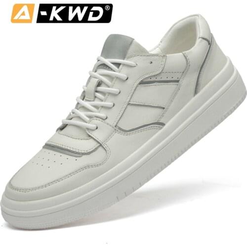 2019 Fashion White Sneakers Mens Autumn Common product Turnschuhe Lightweight Mens Sports Shoes Casual Genuine Leather men shoe