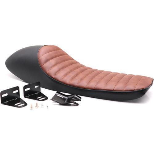 Motorcycle black Brown Hump Brat Seat Cafe Racer Vintage Cushion Saddle For Honda CB Yamaha XJ Suzuki GS BMW R Kawasaki KZ