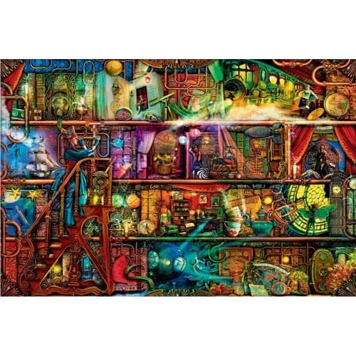 New Diamond Embroidery Magic Library 5D DIY Diamond Painting Cross stitch Full Square Diamond Mosaic Decoration Paintings FZ853