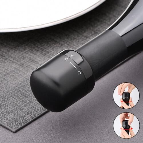 New 1/3pcs Red Wine Bottle Cap Stopper Silicone Sealed Champagne Bottle Stopper Vacuum Retain Freshness Wine Plug Bar Tools