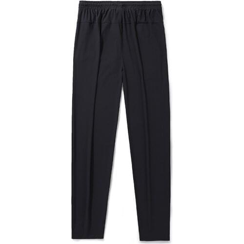 2021 New Spring Ice Silk Pants Mens Loose Straight Pants Fashion Thin Business Mens Casual Pants Men Clothing