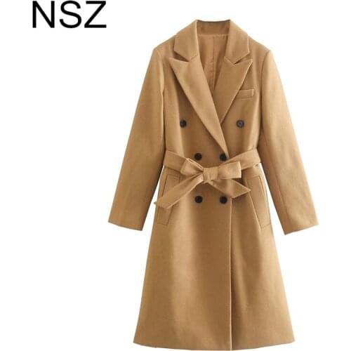 NSZ Womens Camel Coats