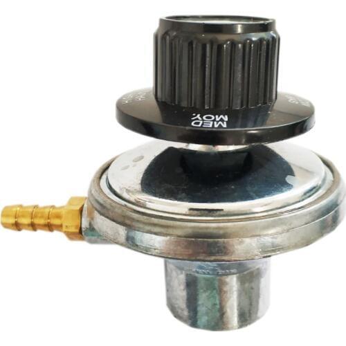 EARTH STAR one pound propane tank adjustable regulator with 1/4" barb fitting for 6mm ID hose
