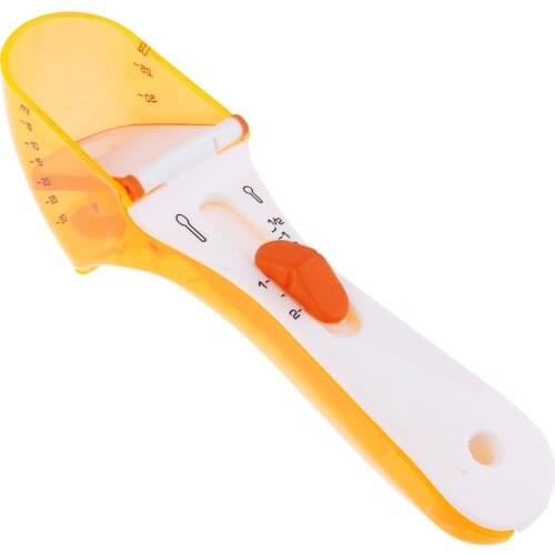 Adjustable Measuring Spoon Plastic Kitchen Measuring Cooking Baking Spoon for Home Baking Cooking Kitchen Tool