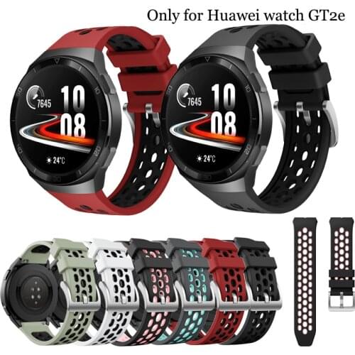 Sport Silicone Watch Strap For Huawei watch GT 2e GT 2Pro SmartWatch band Replacement GT2e WristBand 22mm Bracelet belt