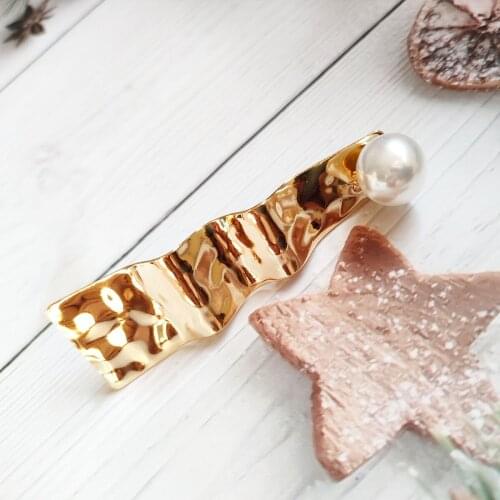 Renya Fashion Pearls Acetate Geometric Hair Clips For Women Girls Headband Sweet Hairpins Barrettes Hair Accessories Set