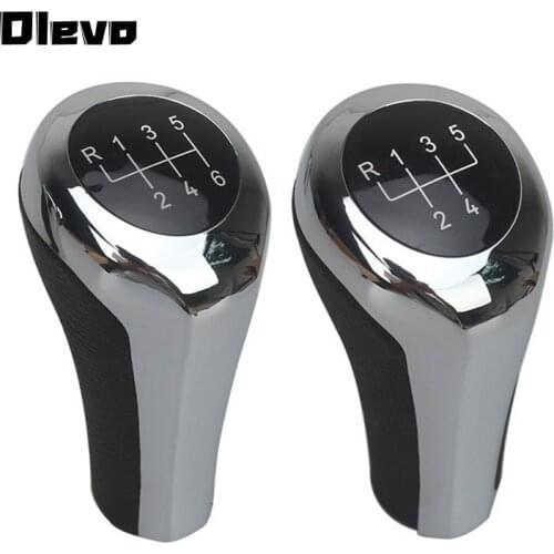 Gear Shift Knob for BMW E46 E53 E60 E61 E63 E65 E81 E82 E83 E87 E90 E91 E92 X1 X3 X5 1 3 5 6 Series Chromed Matte Carbon Fiber