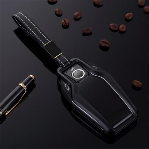 Safekey Car Key Cover Case for BMW 2017 2018 7 Series I12 730 740 750 760 G11 G12 G20 G30 Led Display Touch Screen protect
