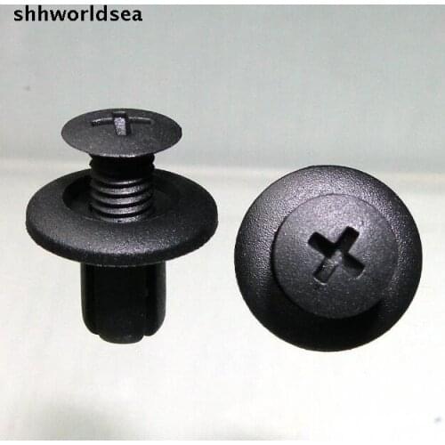 Shhworldsea 100pcs Inlet Side Skirt Bumper Wheel Cover Fender Fastener Retainer Clip Auto Plastic For Hyundai For Mazda For Ford