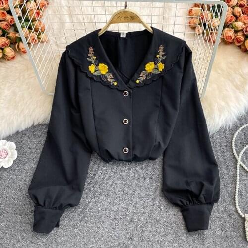 Женские черные рубашки Siddons China At AliExpress