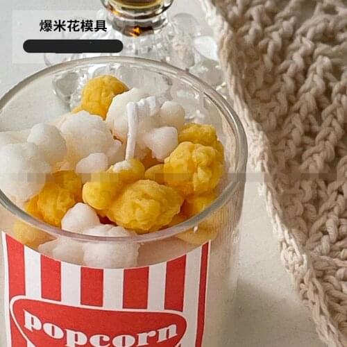 Silicone Candle Mold Popcorn Creative Design Scented Candle Cup Diy Decoration American Popcorn Handmade Baking Gadgets