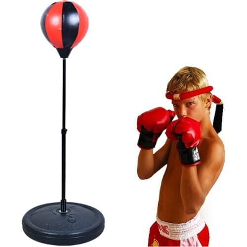 Fitness Boxing Speed Ball Vertical Boxing Ball For Kids Relaxed Boxing Pear Boxing Punch Kids Adjustable Indoor Fitness Toys