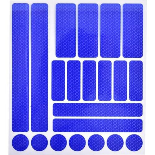 1sheet Bike Reflective Stickers Motorcycle Bicycle Reflector Cycling Warning Reflector Safety Stickers Bicycle Accessories