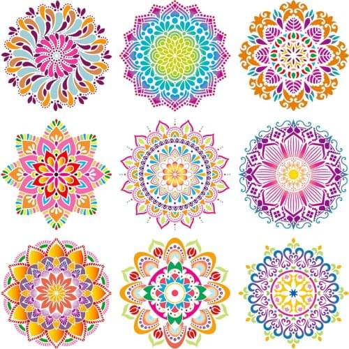 Large Wall Painting Mandala Stencil 30x30cm for DIY Layering Craft Decoration Drawing Template on Fabic Wood
