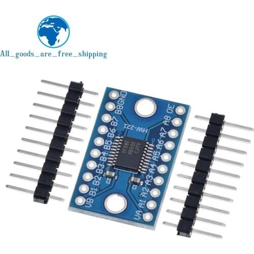 TZT 8 Channel Duel Hole Logic Level Converter TXS0108 TXS0108E Bi-directional Voltage Module for Arduino With Pins