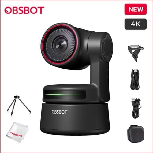 OBSBOT Me AI-Powered Auto-Tracking Phone Mount Foldable Portable Gimbal for Selfies Vlogging Streaming Video Calls