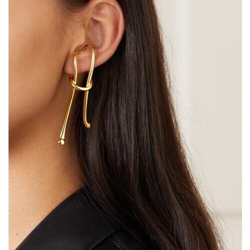 Fashion Jewelry Earrings No Hole Cuff Earring in Pair Metal Winding Geometry Trendy Earrings Women 2020 New Arrival Accessories
