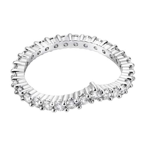 Brand 1:1 new style simple temperament V-shaped design crystal ring, personalized fashion ladies silver jewelry