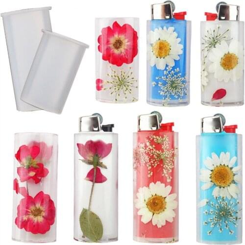 2pcs Silicone Lighter Cover Mold Lighter Case Holder Resin Casting Moulds Making Molds Fits J3 J5 Lighters- Easy to Clean