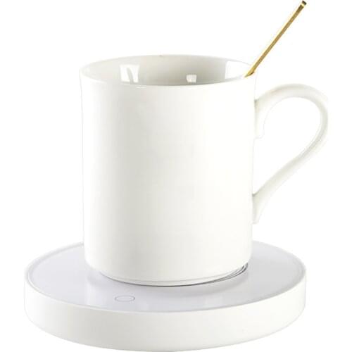55 degrees USB Heating Coaster Portable Cup Heater Smart Touch Cup Heating Pad Mug Mat Keep Drink Warm Heater Mugs Coaster