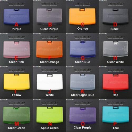 ChengHaoRan 1pcs For GBA Case Battery Cover Case Back Door Lid For Nintendo Gameboy Advance Console Repair parts Replacement