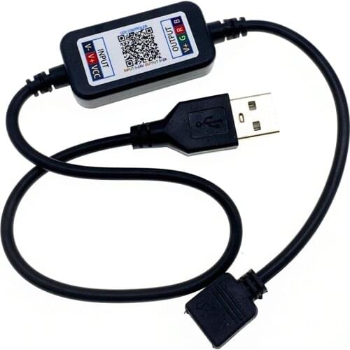 DC 12 V 24V RGB Led Controller APP Bluetooth RGB Music Controller For Led Strip Light 5050 4 Pin Mini RGB Controller 5V-24V