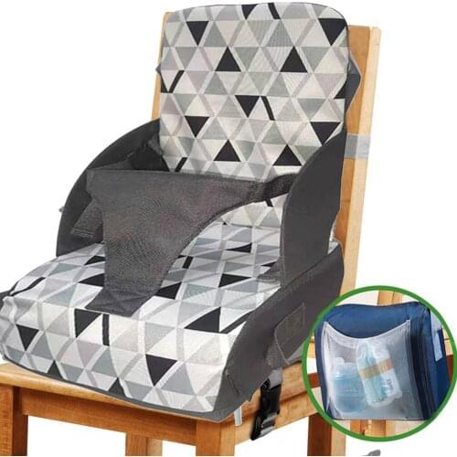 Baby Chair Booster Seat Adjustable Heightening Backrest Cushion Sponge Removable Portable Seat For Children Gift