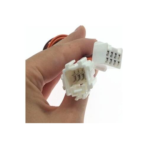 For Honda fit reversing camera rearview mirror harness foot door welcome atmosphere light 8PIN female electric male connector