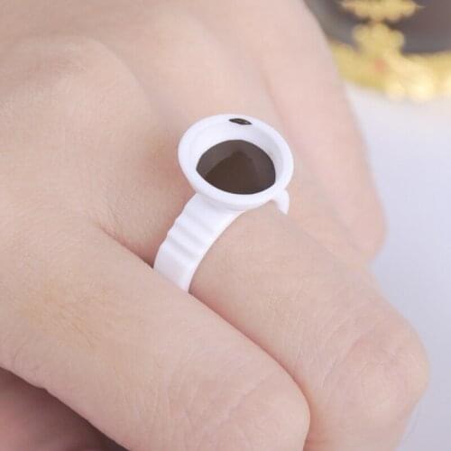 Disposable glue ring for eyelash extension 50/100 pieces glue holder mini glue water bottle tattoo paint cup