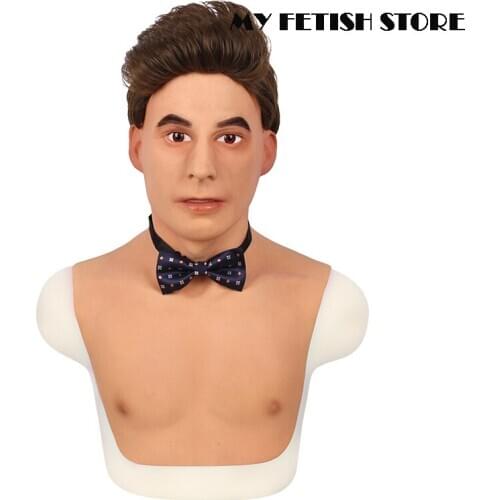 Hans2)Crossdress Full Head Realistic Silicone Young Man Female To Male Disguise Party Masquerade Cosplay PropTransgender Mask